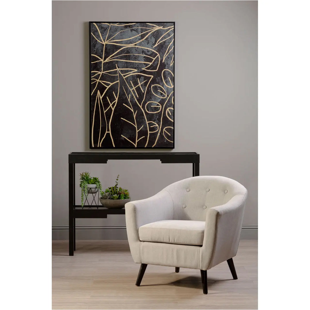 Astratto Canvas Wall Art In Black and Gold