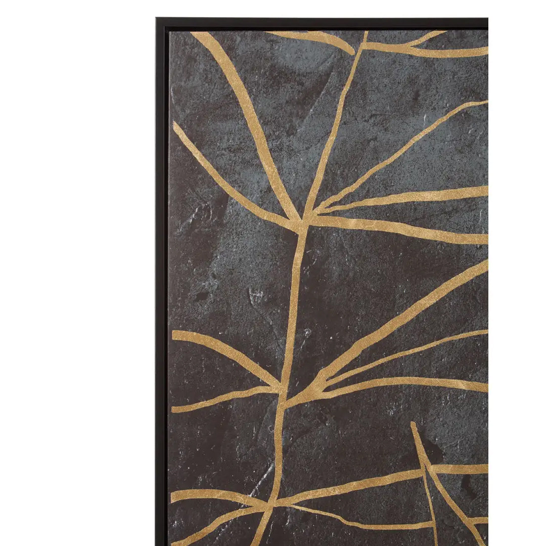 Astratto Canvas Wall Art In Black and Gold