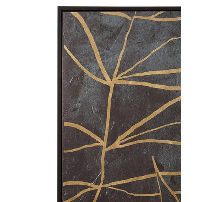 Astratto Canvas Wall Art In Black and Gold