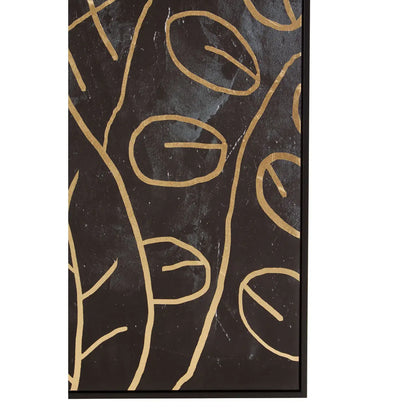 Astratto Canvas Wall Art In Black and Gold