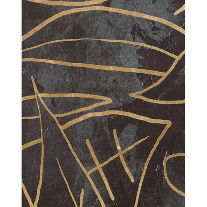 Astratto Canvas Wall Art In Black and Gold