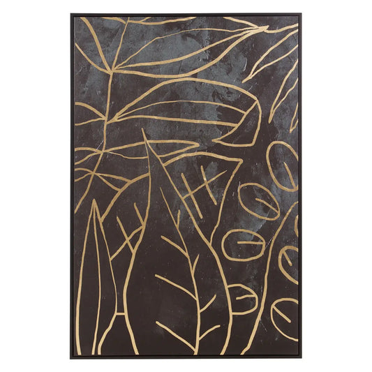 Astratto Canvas Wall Art In Black and Gold
