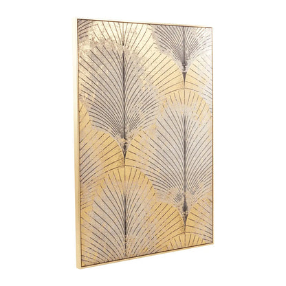 Astratto Canvas Wall Art In Grey and Gold