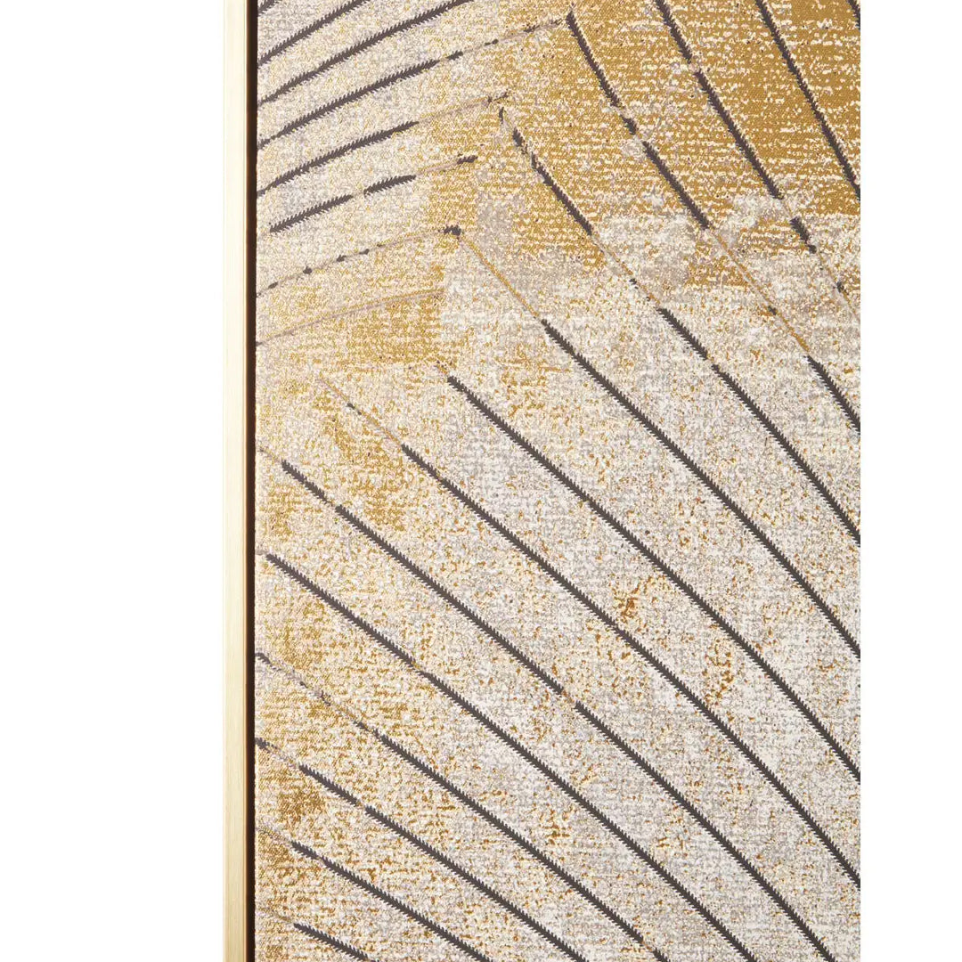 Astratto Canvas Wall Art In Grey and Gold