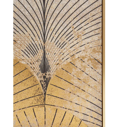 Astratto Canvas Wall Art In Grey and Gold