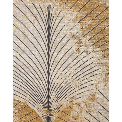 Astratto Canvas Wall Art In Grey and Gold
