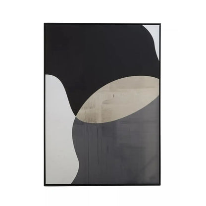 Astratto Abstract Design Wooden Wall Art In Black