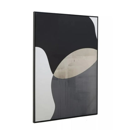 Astratto Abstract Design Wooden Wall Art In Black