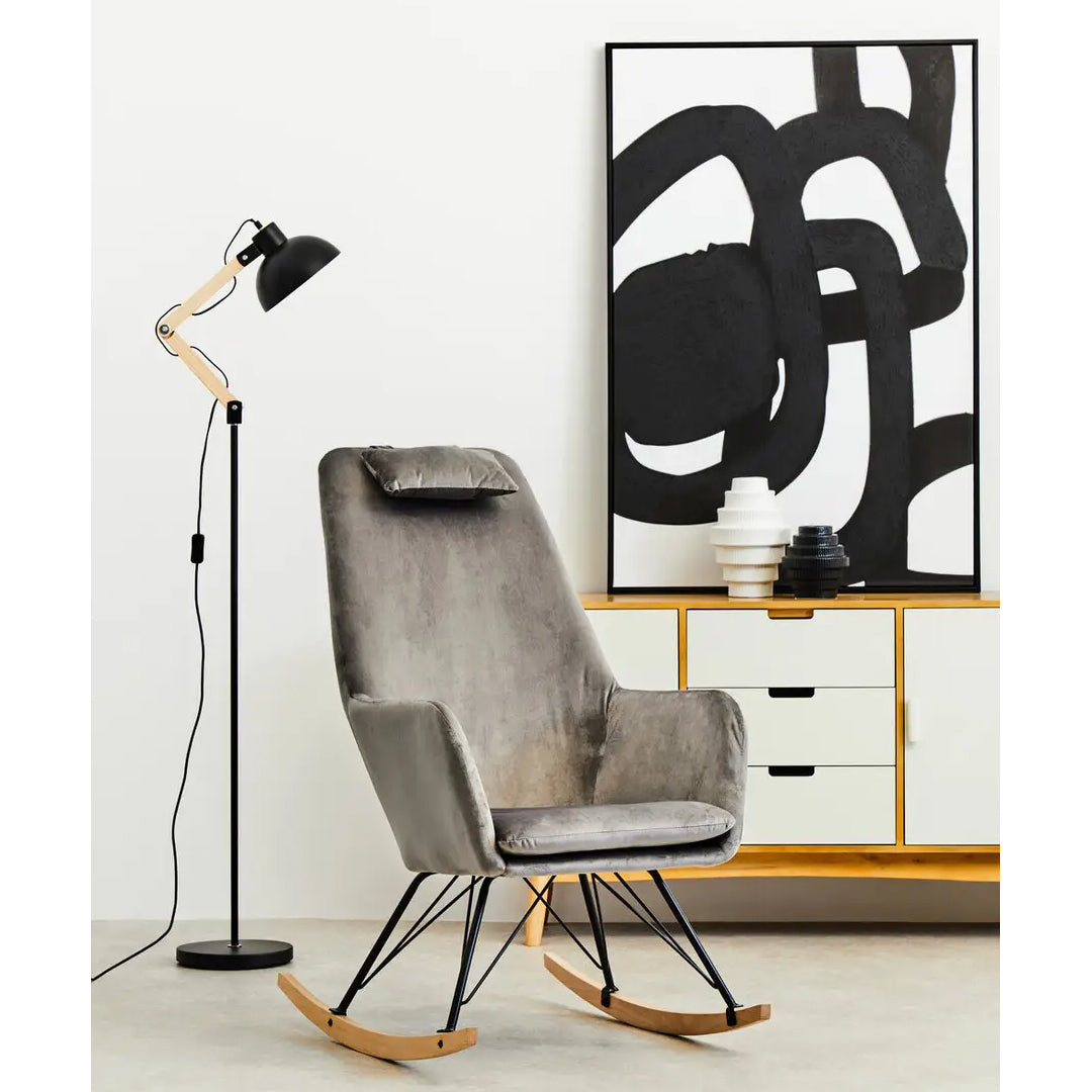 Astratto Set Of 2 Abstract Wall Art In Black And White