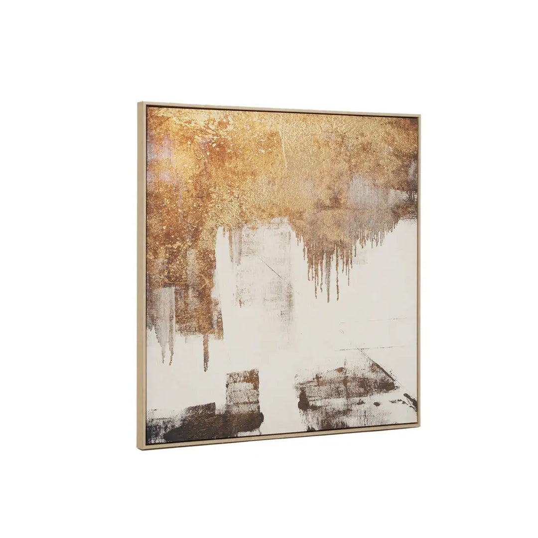 Astratto Abstract Foil Wall Art In Gold