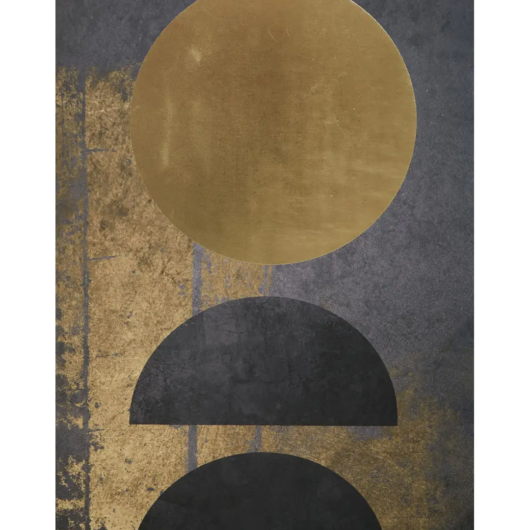 Astratto Foil Canvas Wall Art In Gold