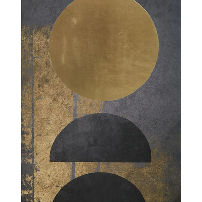 Astratto Foil Canvas Wall Art In Gold