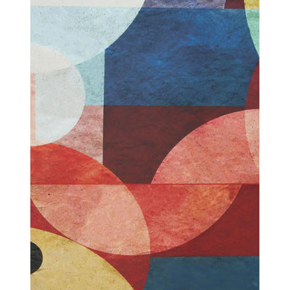 Astratto Square Wall Art In Overlapping Multicolour