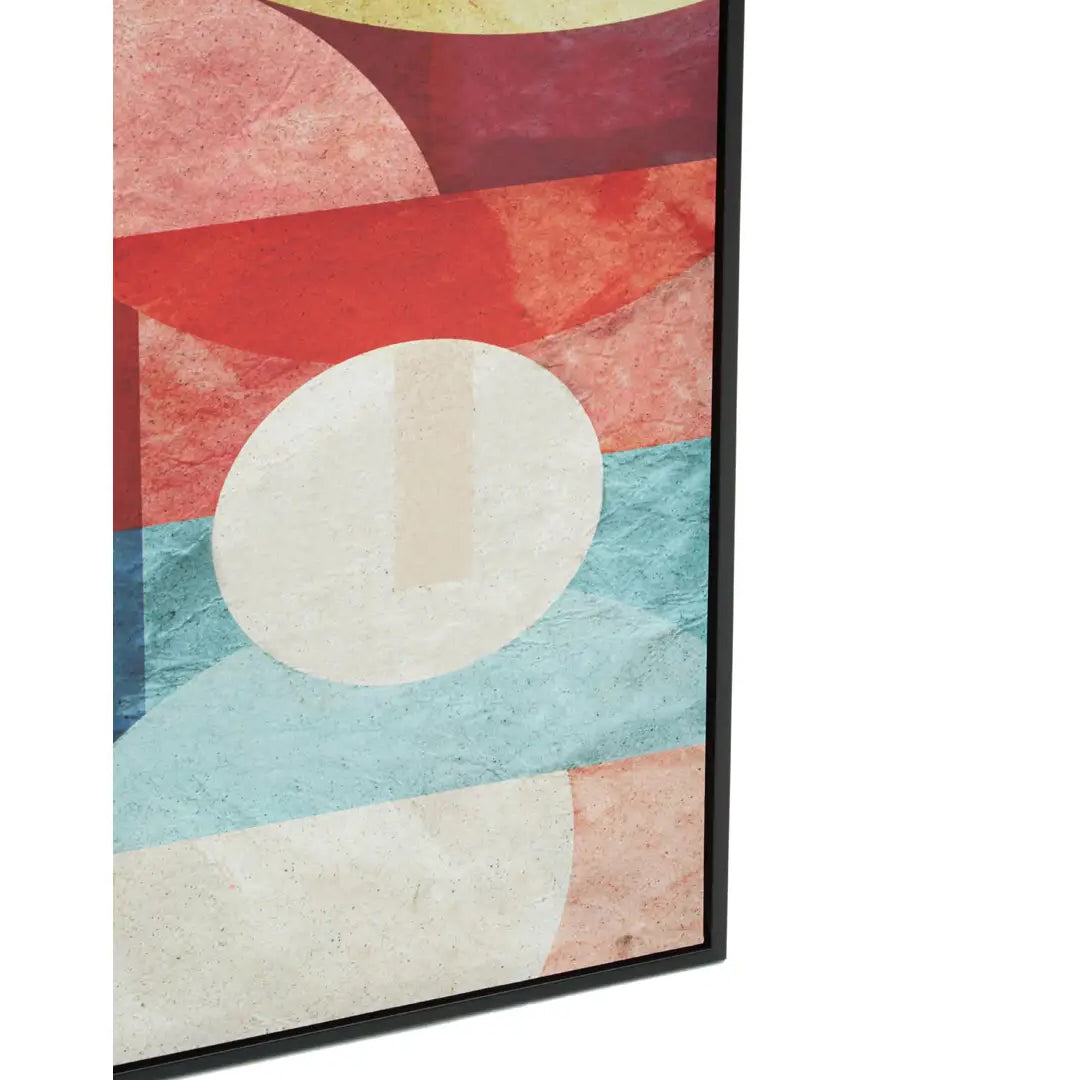 Astratto Square Wall Art In Overlapping Multicolour