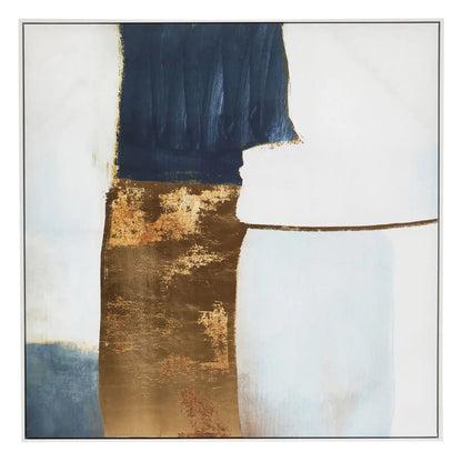 Astratto Foil Wall Art In Blue And Gold