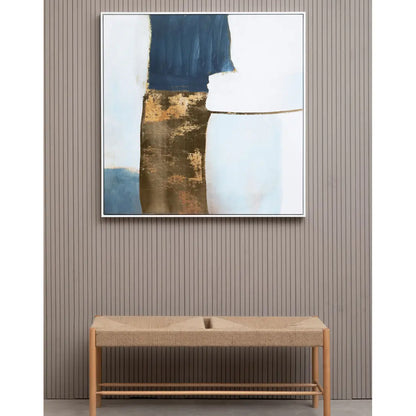 Astratto Foil Wall Art In Blue And Gold