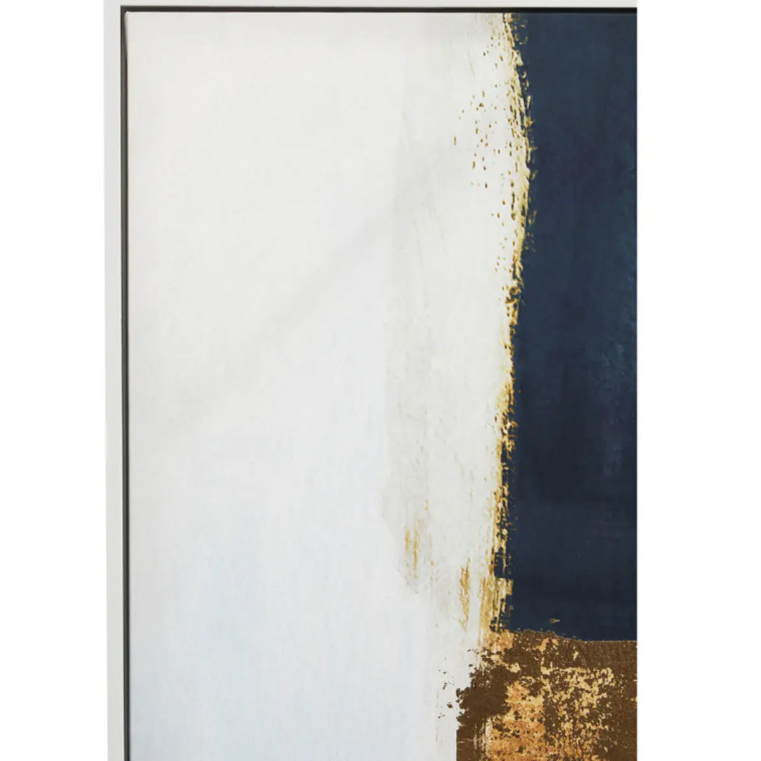 Astratto Foil Wall Art In Blue And Gold