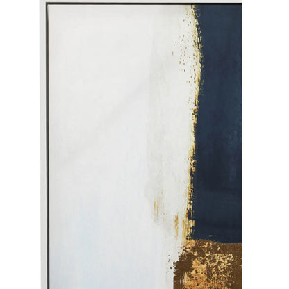 Astratto Foil Wall Art In Blue And Gold
