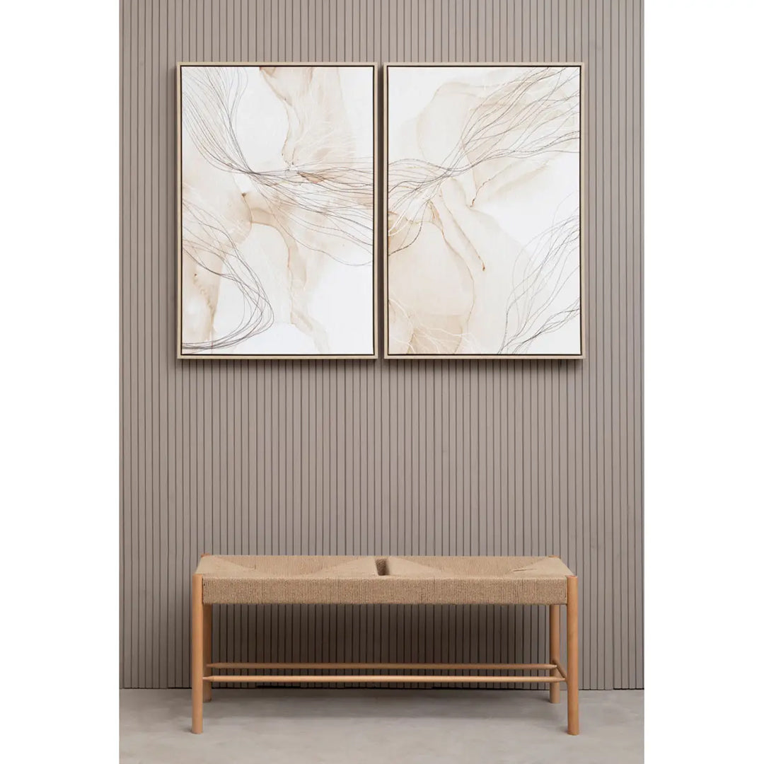 Astratto Set Of 2 Wall Art In Natural