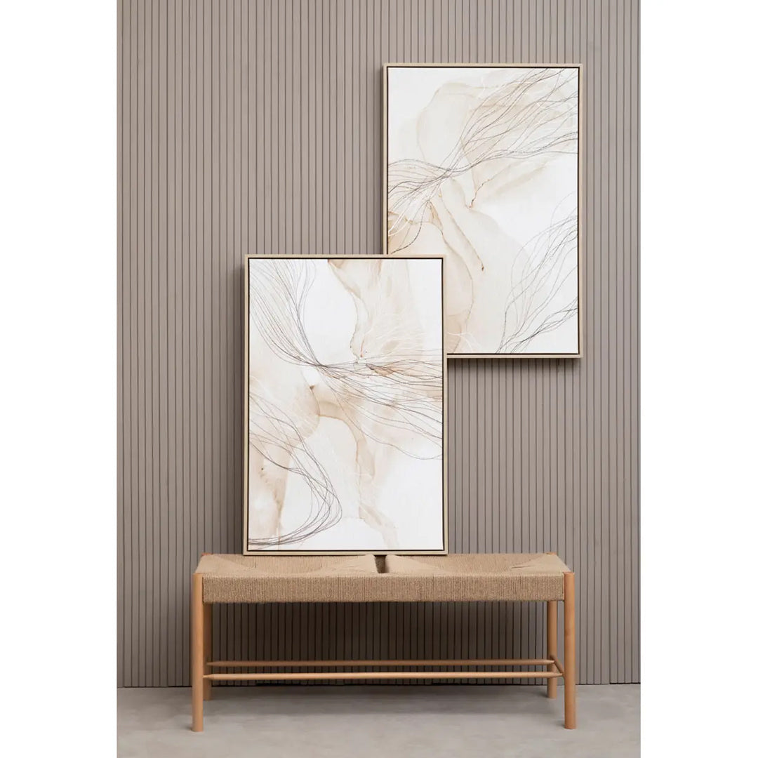 Astratto Set Of 2 Wall Art In Natural