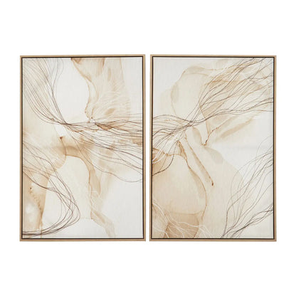Astratto Set Of 2 Wall Art In Natural