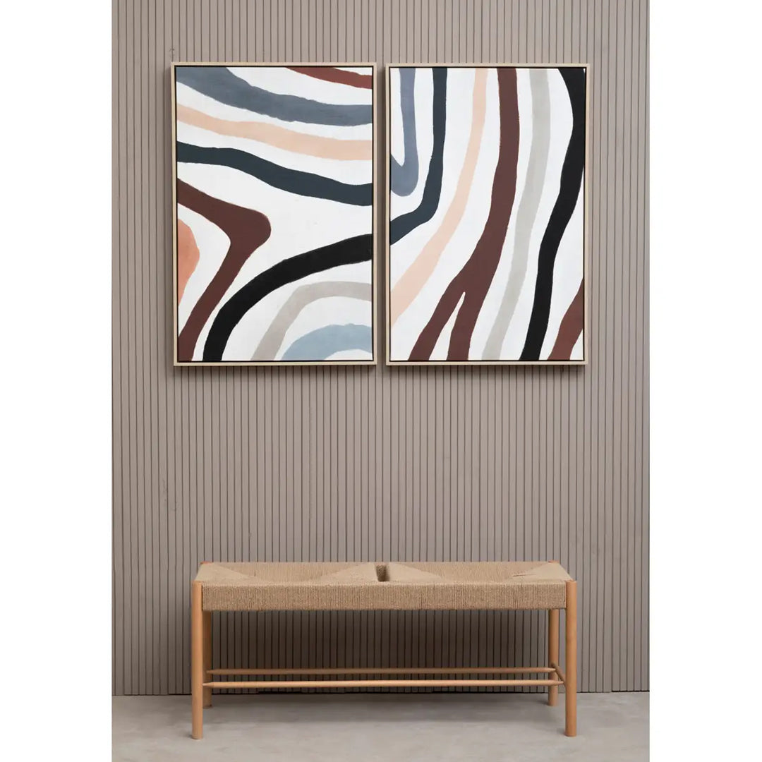 Astratto Set Of 2 Wall Art In Multi Coloured