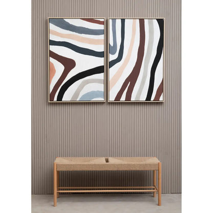 Astratto Set Of 2 Wall Art In Multi Coloured