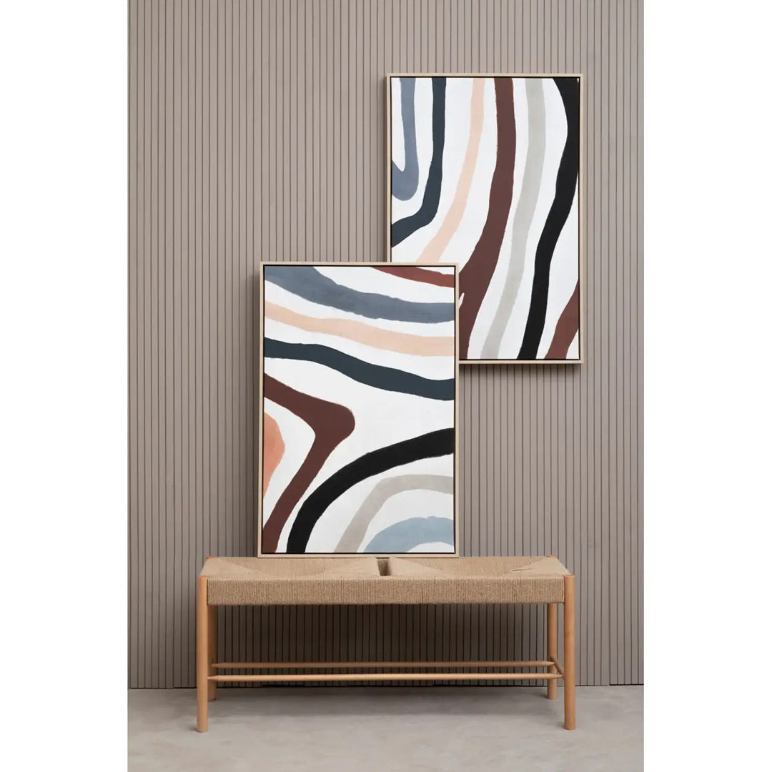 Astratto Set Of 2 Wall Art In Multi Coloured