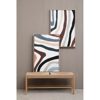 Astratto Set Of 2 Wall Art In Multi Coloured