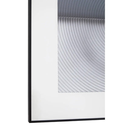 Nason Aluminium Wall Art In Grey And White