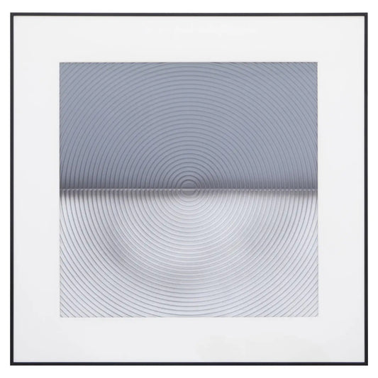 Nason Aluminium Wall Art In Grey And White