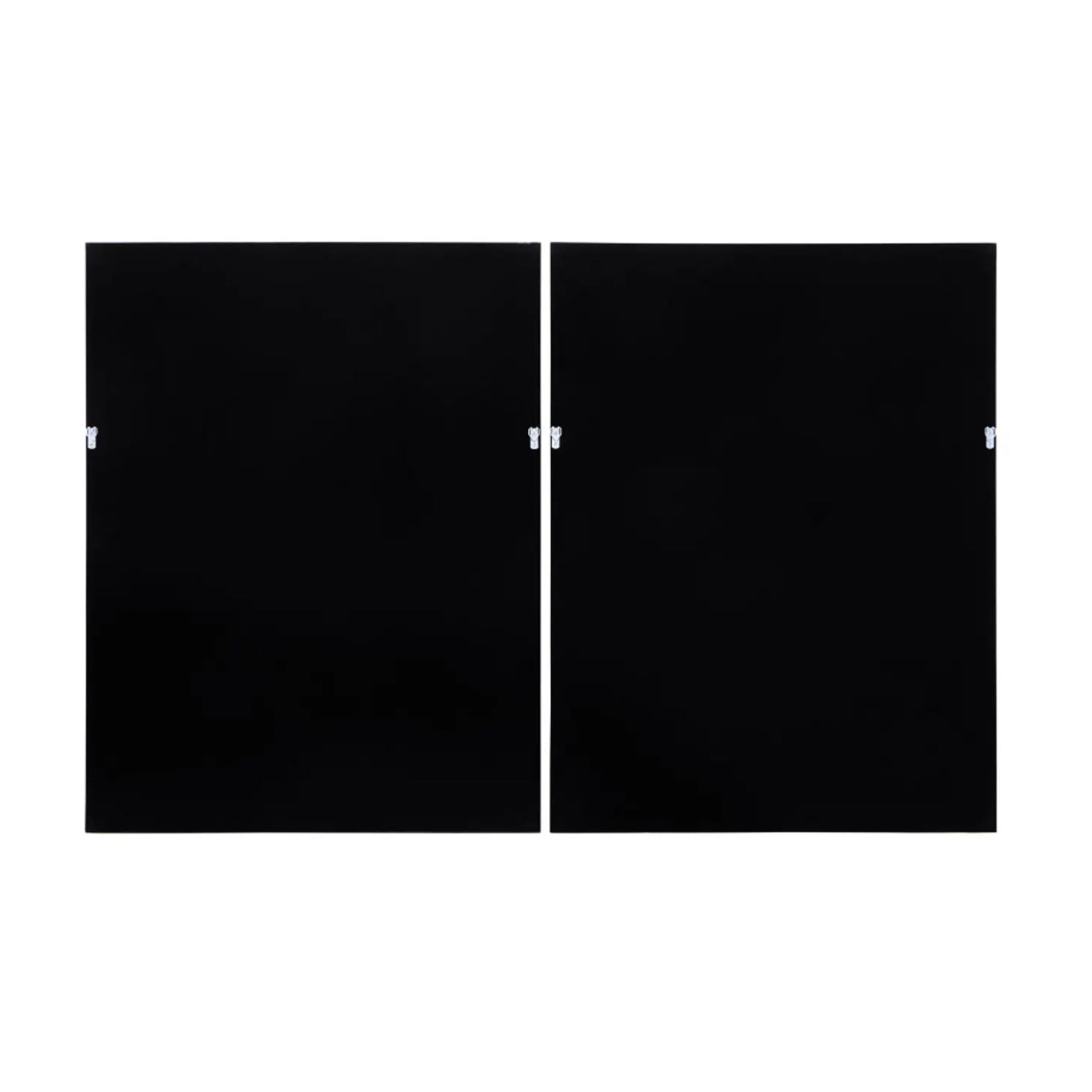 Nason Set Of 2 Leaf Print Wall Art In Deep Black