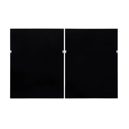 Nason Set Of 2 Leaf Print Wall Art In Deep Black