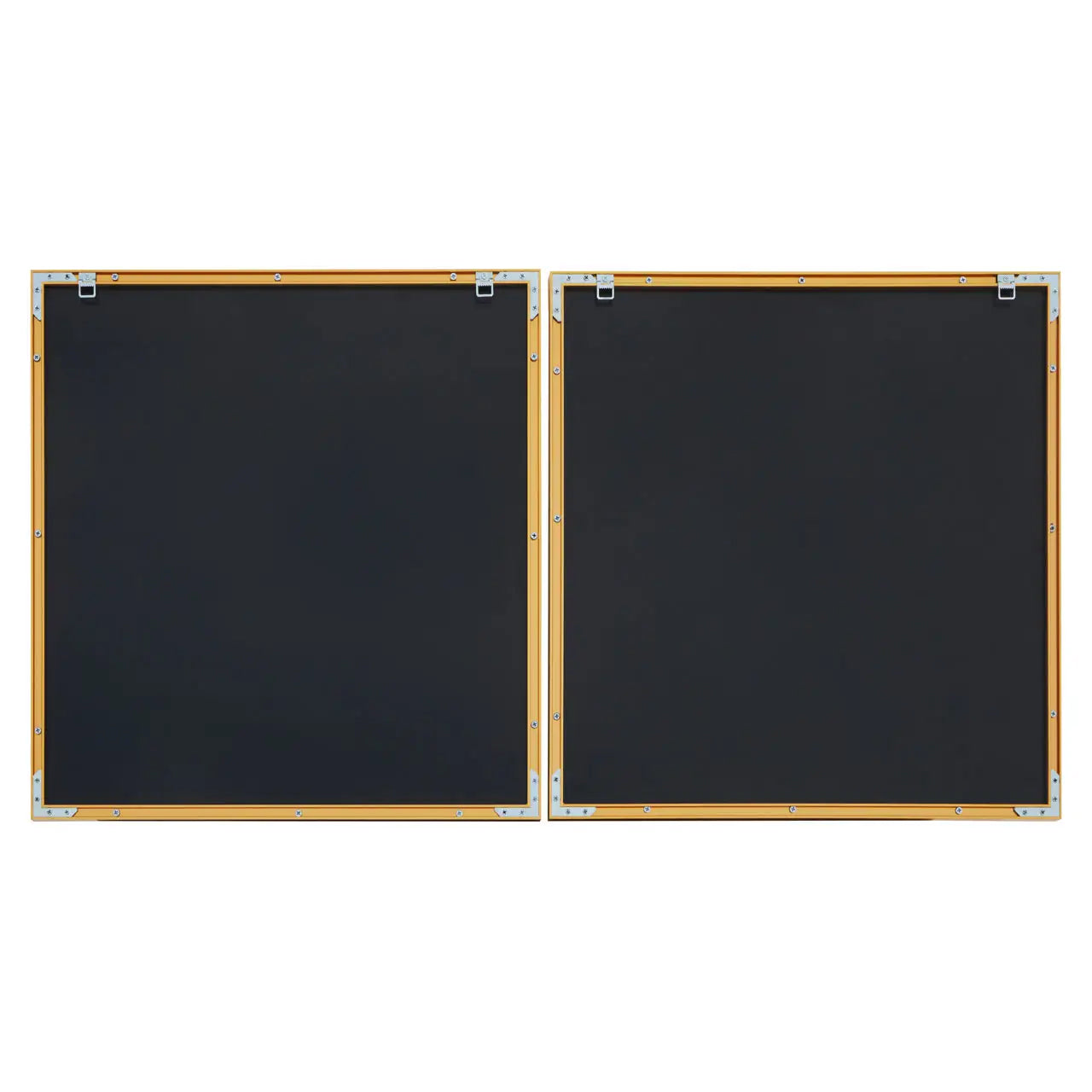 Nason Set Of 2 Abstract Wall Art In Blue, Gold And Neutral Tones