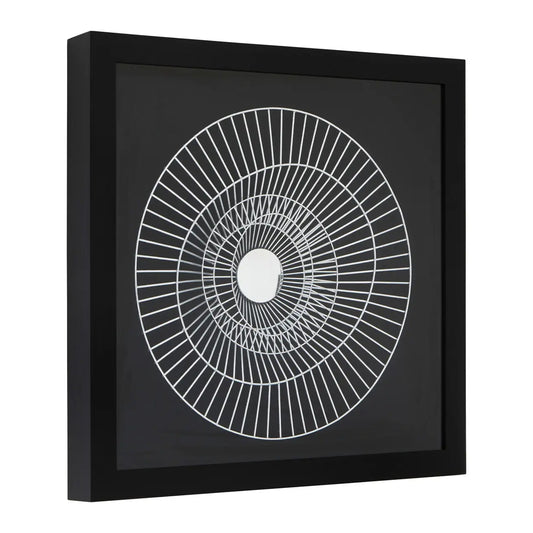 Modello Wall Art In Silver And Black