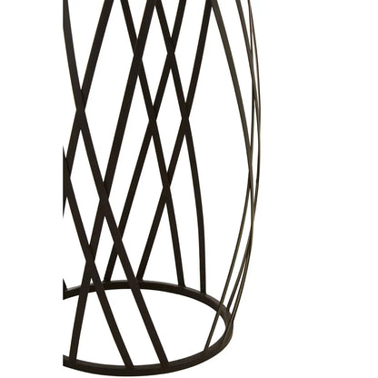 Avantis Round Set Of 2 Side Tables With Gold Metal Frame