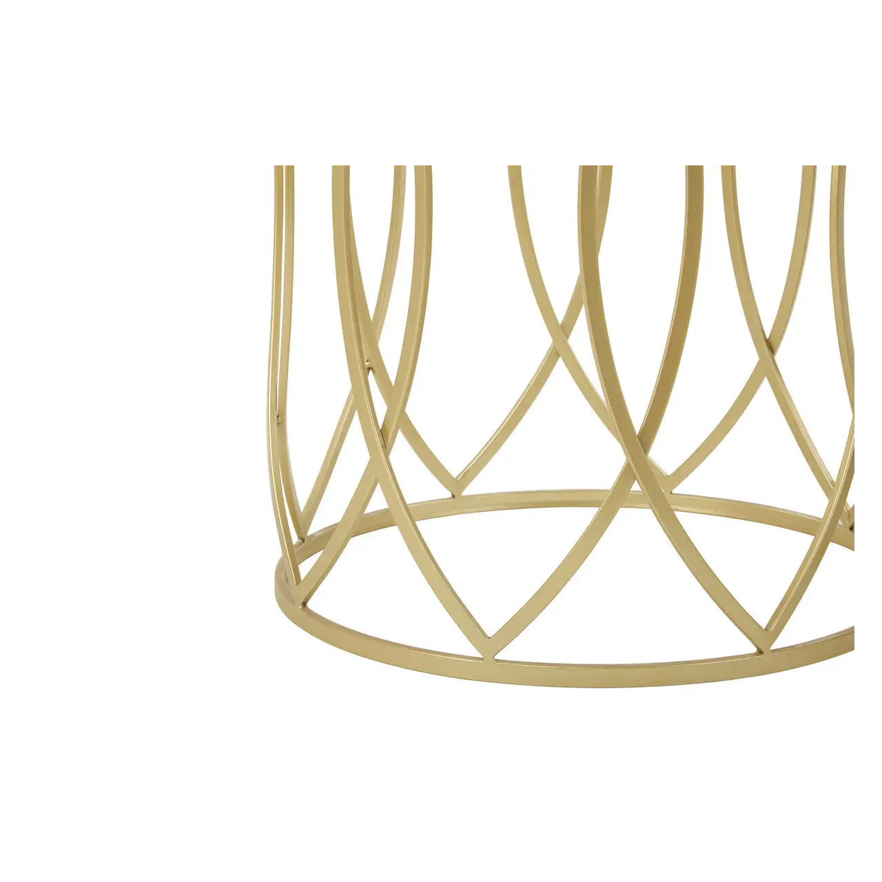 Avantis Mirrored Set Of 2 Side Tables With Champagne Frame