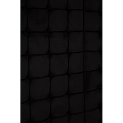 Piermount Velvet Double Bed In Black