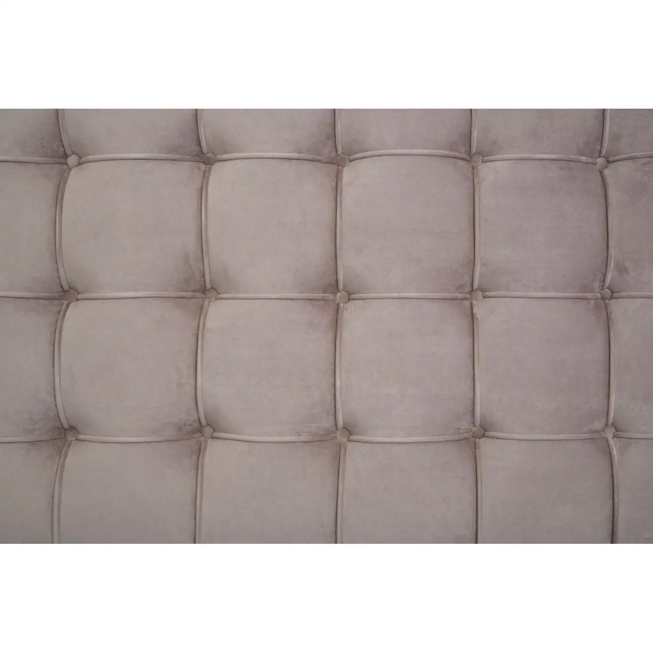 Piermount Velvet Double Bed In Grey