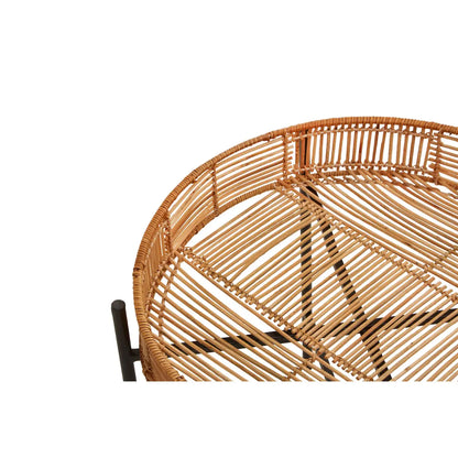 Batu Rattan Set Of 2 Side Tables In Natural
