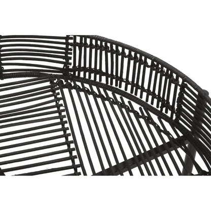 Batu Rattan Set Of 2 Side Tables In Black