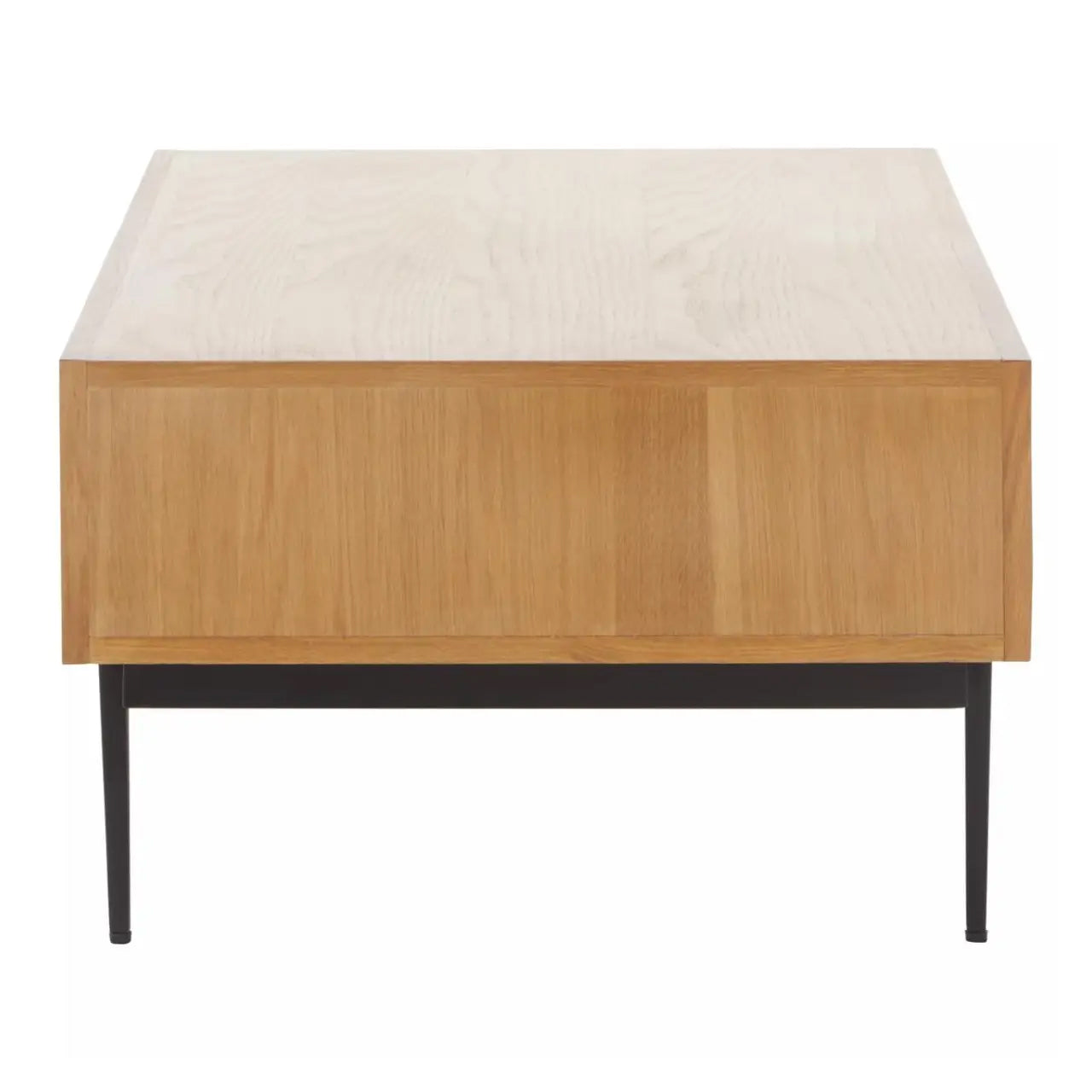 Jakara Wooden Coffee Table With 2 Drawers In Natural