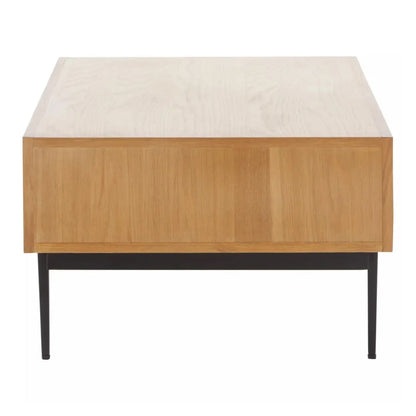 Jakara Wooden Coffee Table With 2 Drawers In Natural