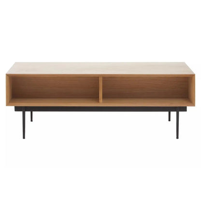 Jakara Wooden Coffee Table With 2 Drawers In Natural