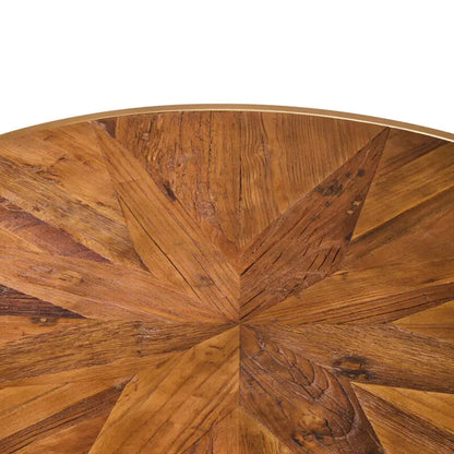 Jodi Round Wooden Coffee Table In Natural