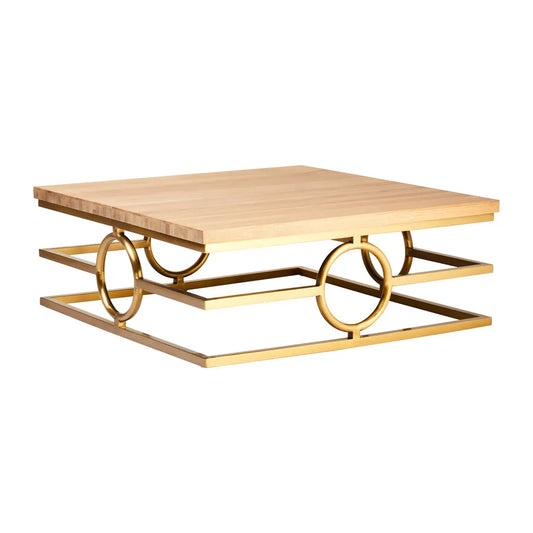 Jarloi Square Wooden Coffee Table In Natural