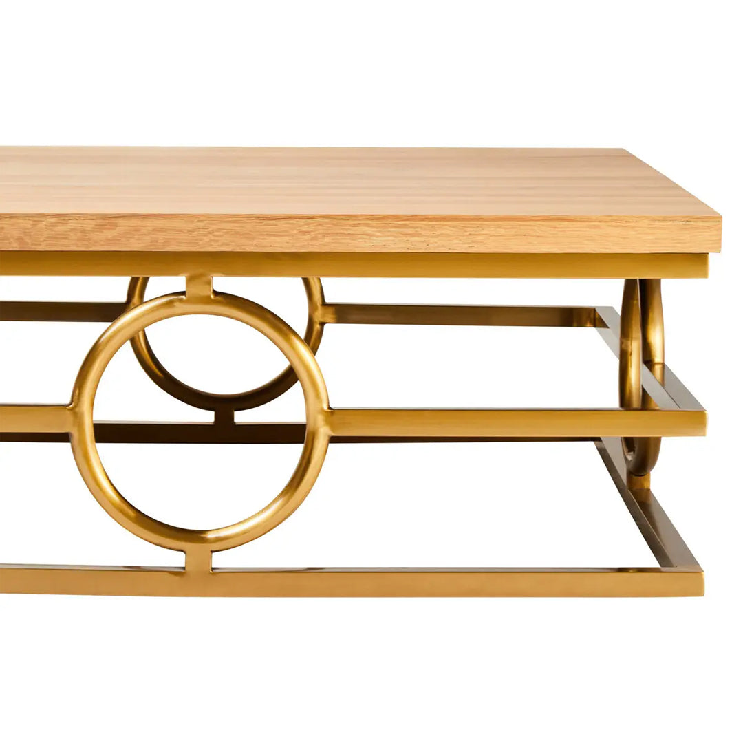 Jarloi Square Wooden Coffee Table In Natural