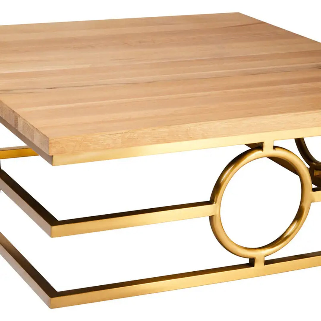Jarloi Square Wooden Coffee Table In Natural
