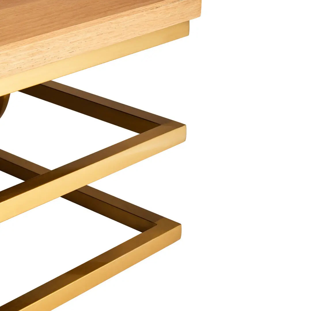 Jarloi Square Wooden Coffee Table In Natural