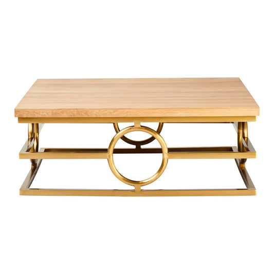 Jarloi Square Wooden Coffee Table In Natural
